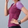 Áo ngắn tay tập yoga nữ cổ tim HY11