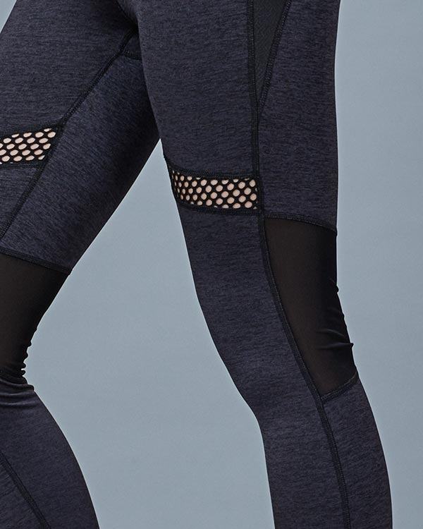 Quần legging tập yoga nữ phối lưới QD17