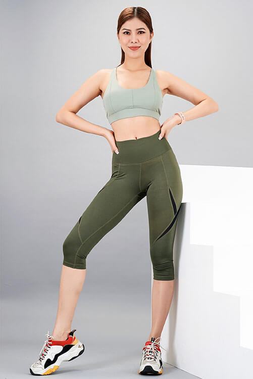 Quần lửng thể thao nữ phối lưới QL22