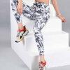 Quần legging tập yoga nữ 3D QD28