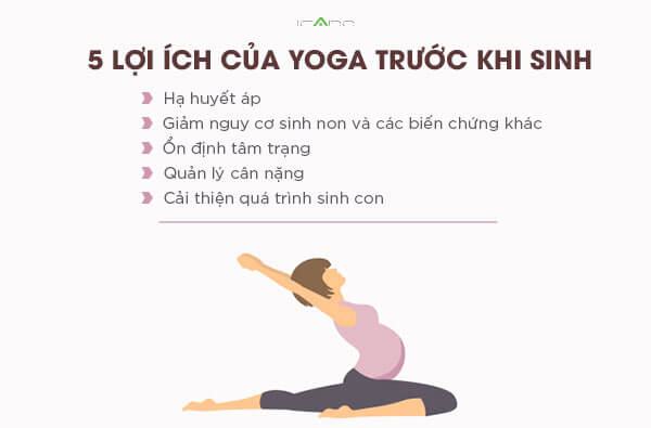 5 lợi ích của yoga trước khi sính
