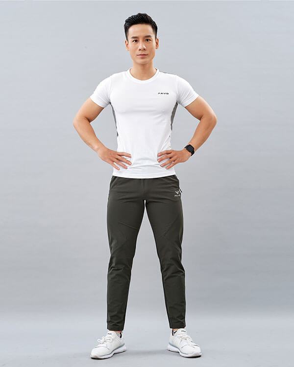 Set gym nam 4 áo thun quần dài