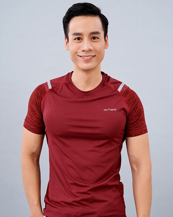 Áo ngắn tay tập thể thao nam ICADO AT8