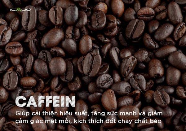 caffeine đã được chứng minh là cải thiện hiệu suất, tăng sức mạnh