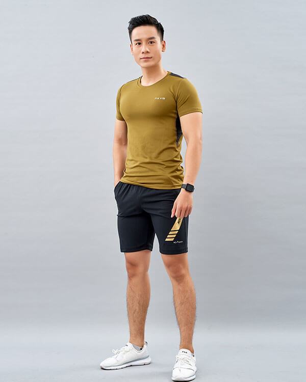 set thể thao nam 2 áo thun quần đùi