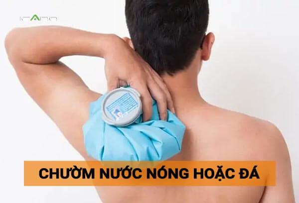 Nước đá có thể giúp giảm sưng đôi khi đi kèm với đau nhức.