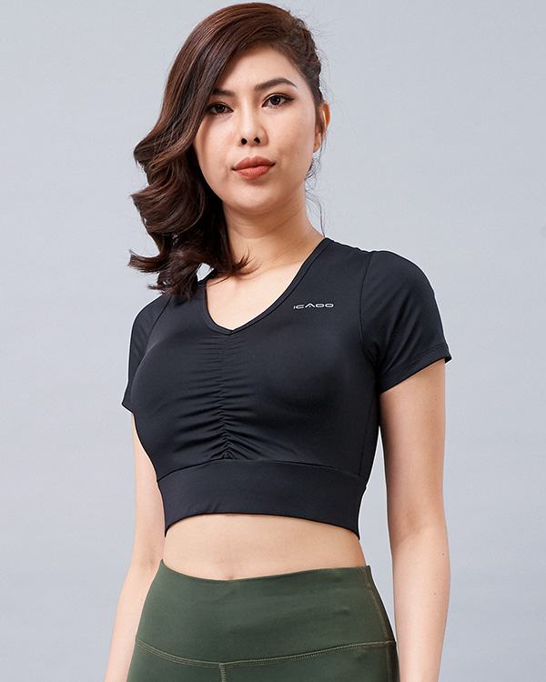 Áo croptop thể thao nữ AT4
