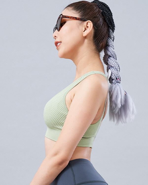 Áo bra tập yoga nữ dệt ICADO CH11