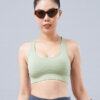 Set gym nữ 17: Áo bra CH11 & quần lửng QL23