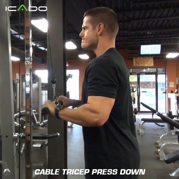 Cable triceps press-down