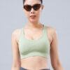 Áo bra tập yoga nữ dệt ICADO CH11