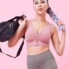 Áo Bra tập gym yoga Nữ ICADO dệt khóa kéo CH12
