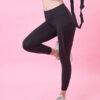 Quần dài tập gym yoga nữ ICADO phối lưới QD-37