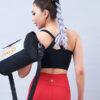 Áo Bra tập gym yoga Nữ ICADO dệt khóa kéo CH12