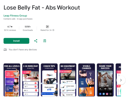 app tập gym