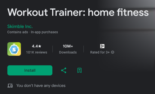 app tập gym