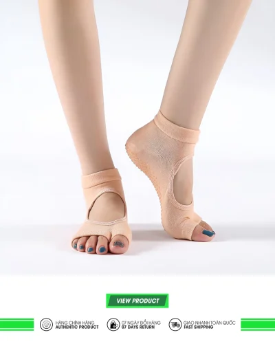 Vớ Tập Yoga Pilates Chống Trượt HN2 - Xỏ Ngón