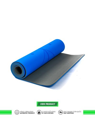 Thảm Tập Yoga Định Tuyến ICADO TPE – 8MM - Xanh Dương