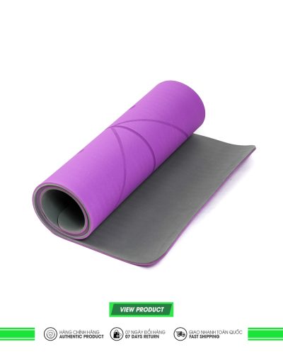 Thảm Tập Yoga Định Tuyến ICADO TPE – 8MM - Tím